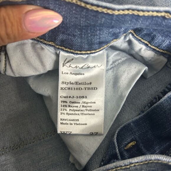 KanCan Women's Light Blue Distressed Skinny Jeans Size 27 - Picture 7 of 7